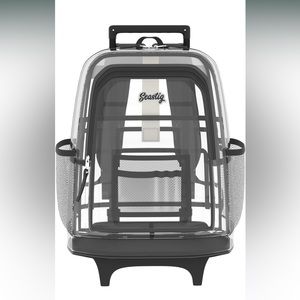 Clear Backpack Rolling Backpack Double Handle